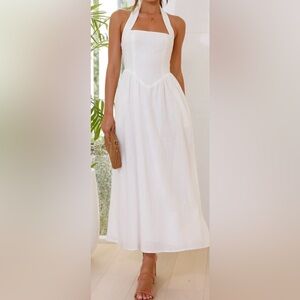 Billy J white maxi dress